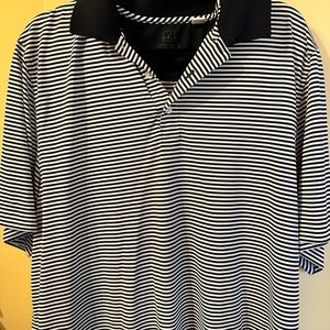 Cutter & Buck Navy Striped polo